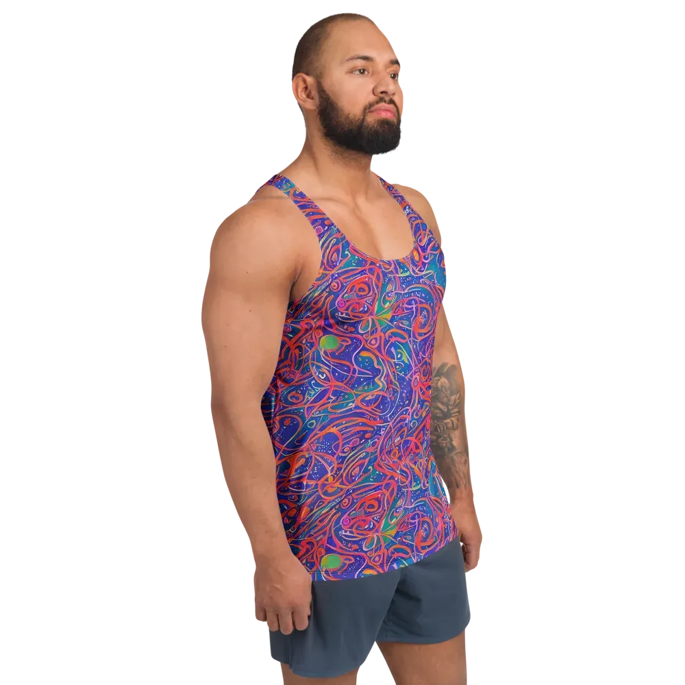 Chromatic Rapture on Men's Tank Top — Right Front