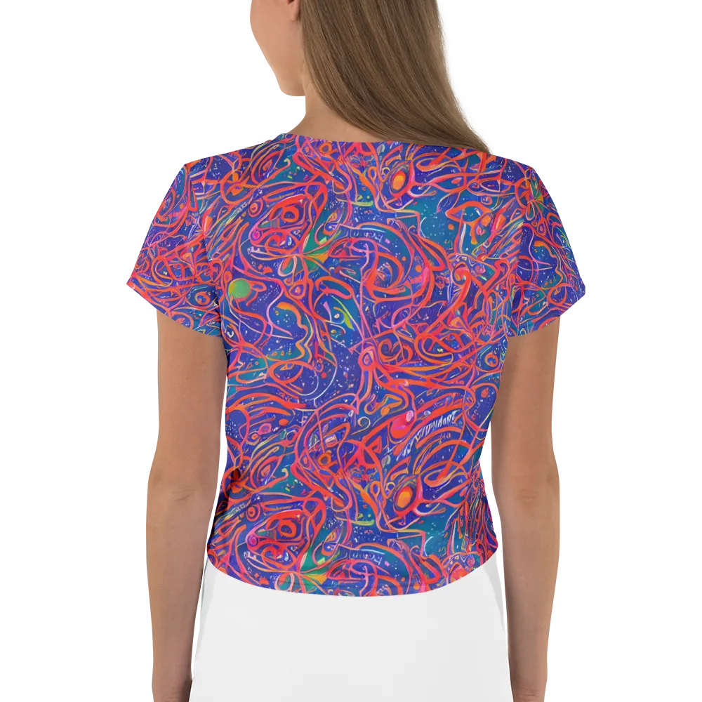 Chromatic Rapture on Crop Tee — Back