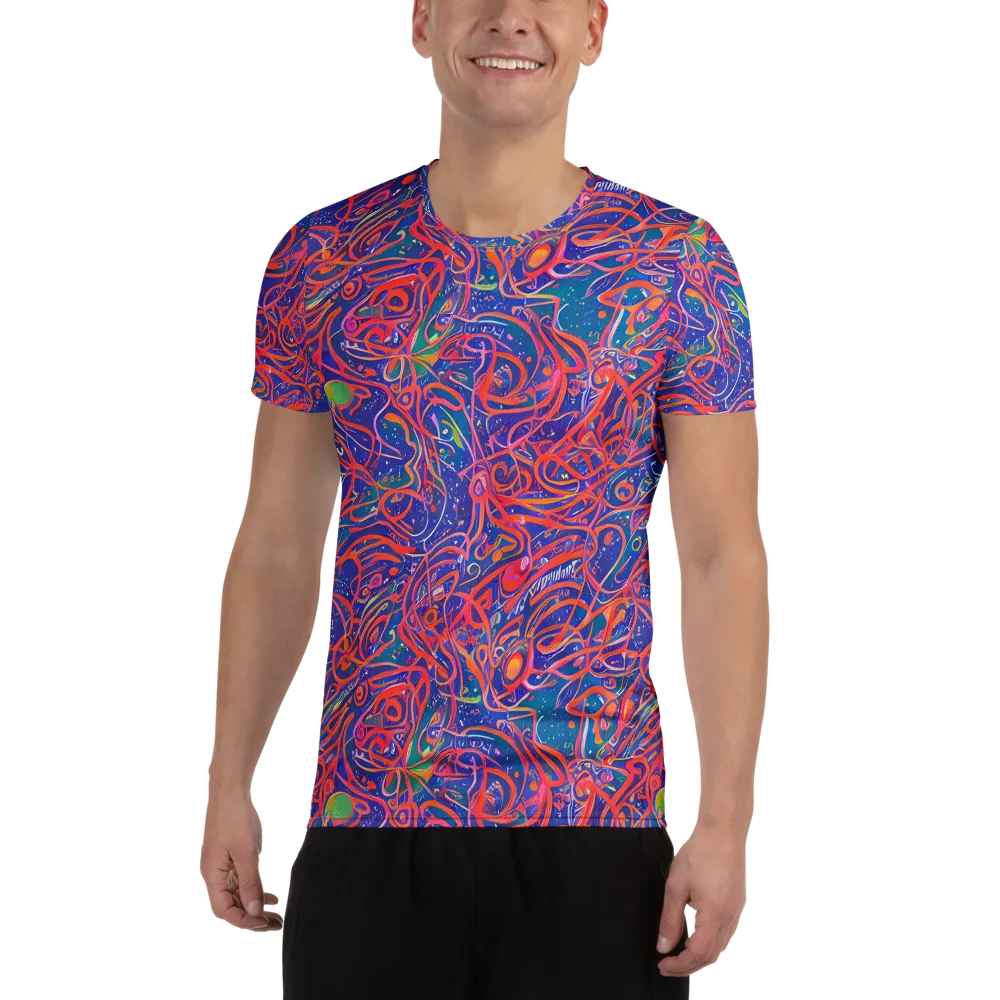 Chromatic Rapture on Men's Athletic T-Shirt — Front
