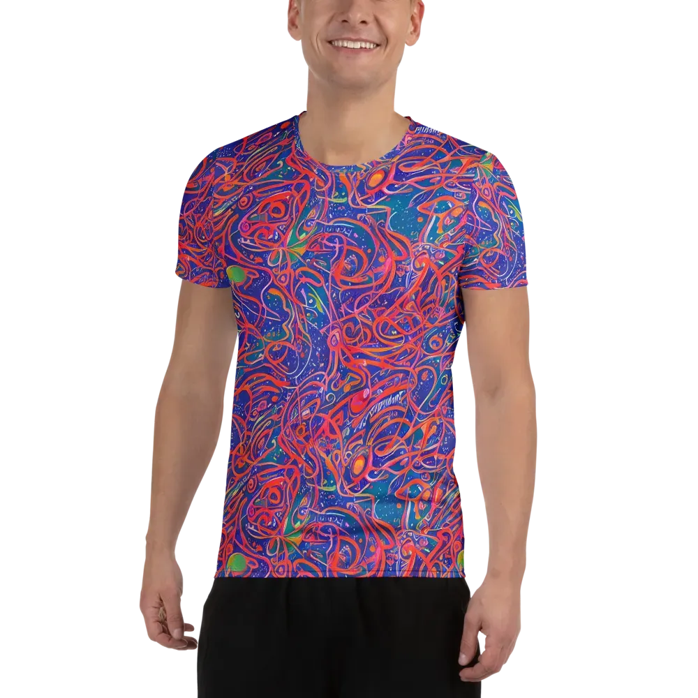 Chromatic Rapture on Men's Athletic T-Shirt — Front