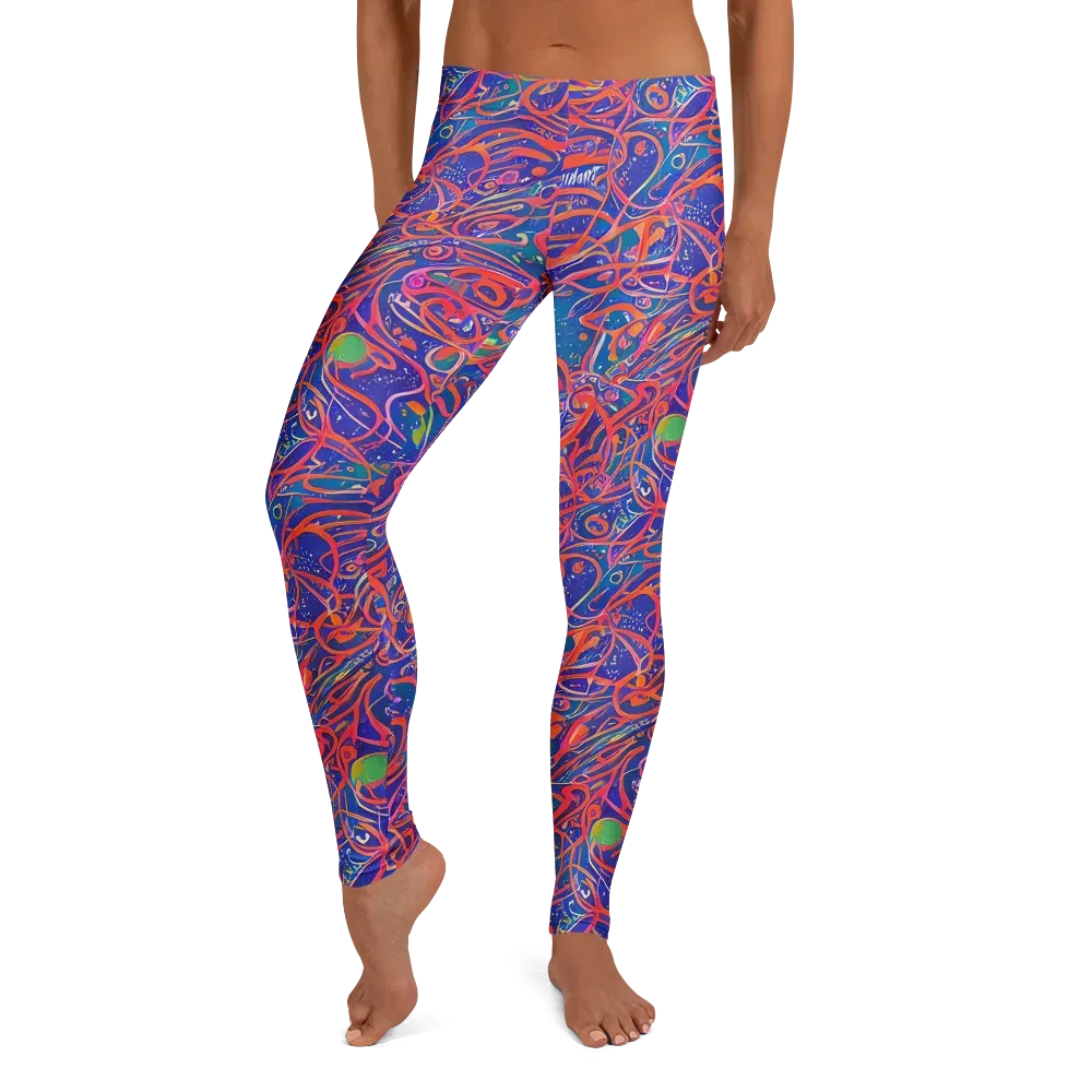 Chromatic Rapture on Leggings — Front