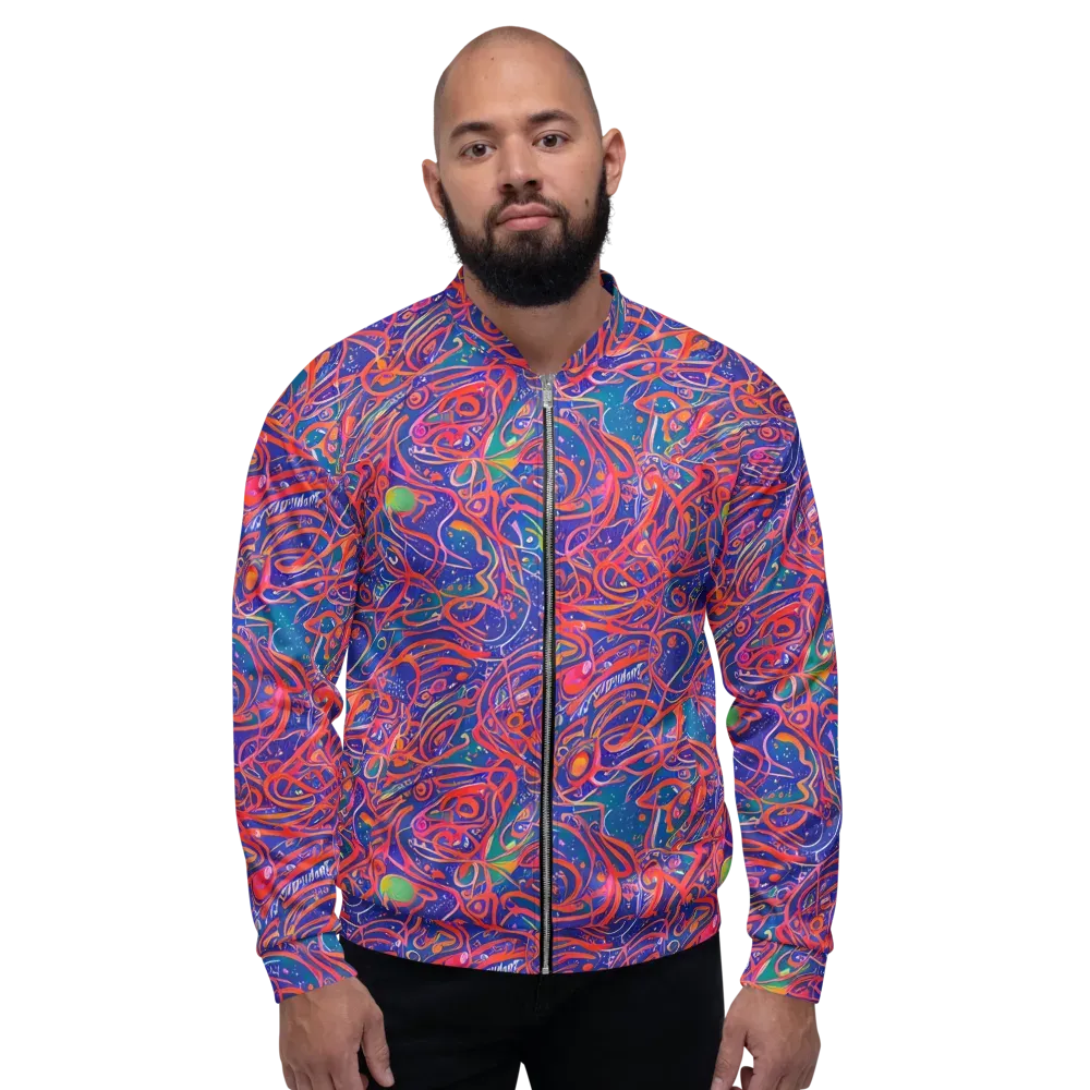 Chromatic Rapture on Bomber Jacket — Front