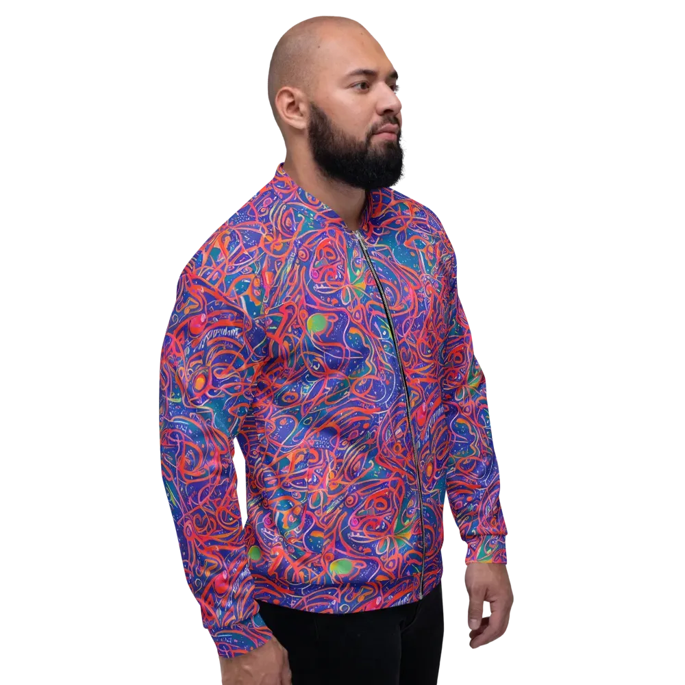Chromatic Rapture on Bomber Jacket — Right