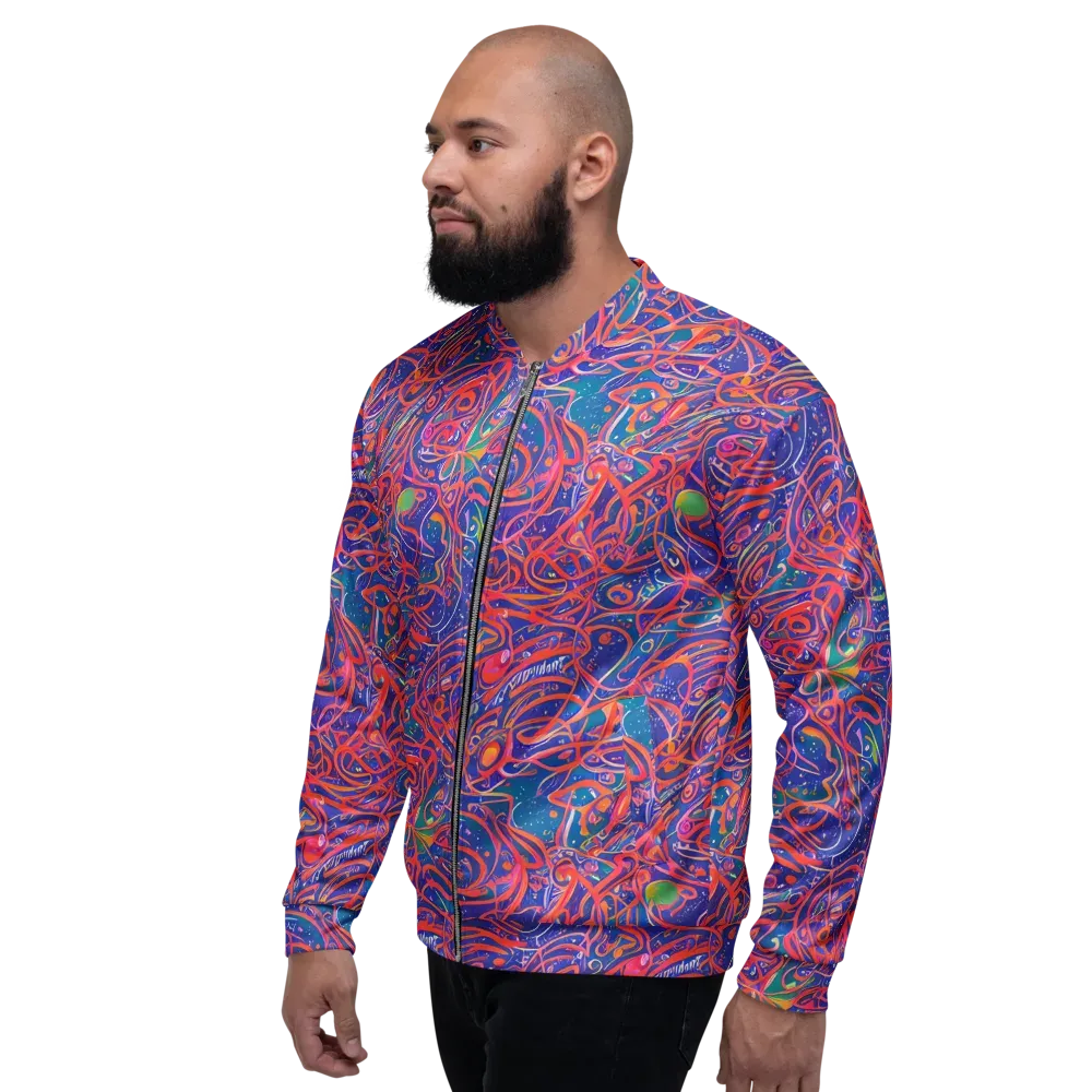 Chromatic Rapture on Bomber Jacket — Left