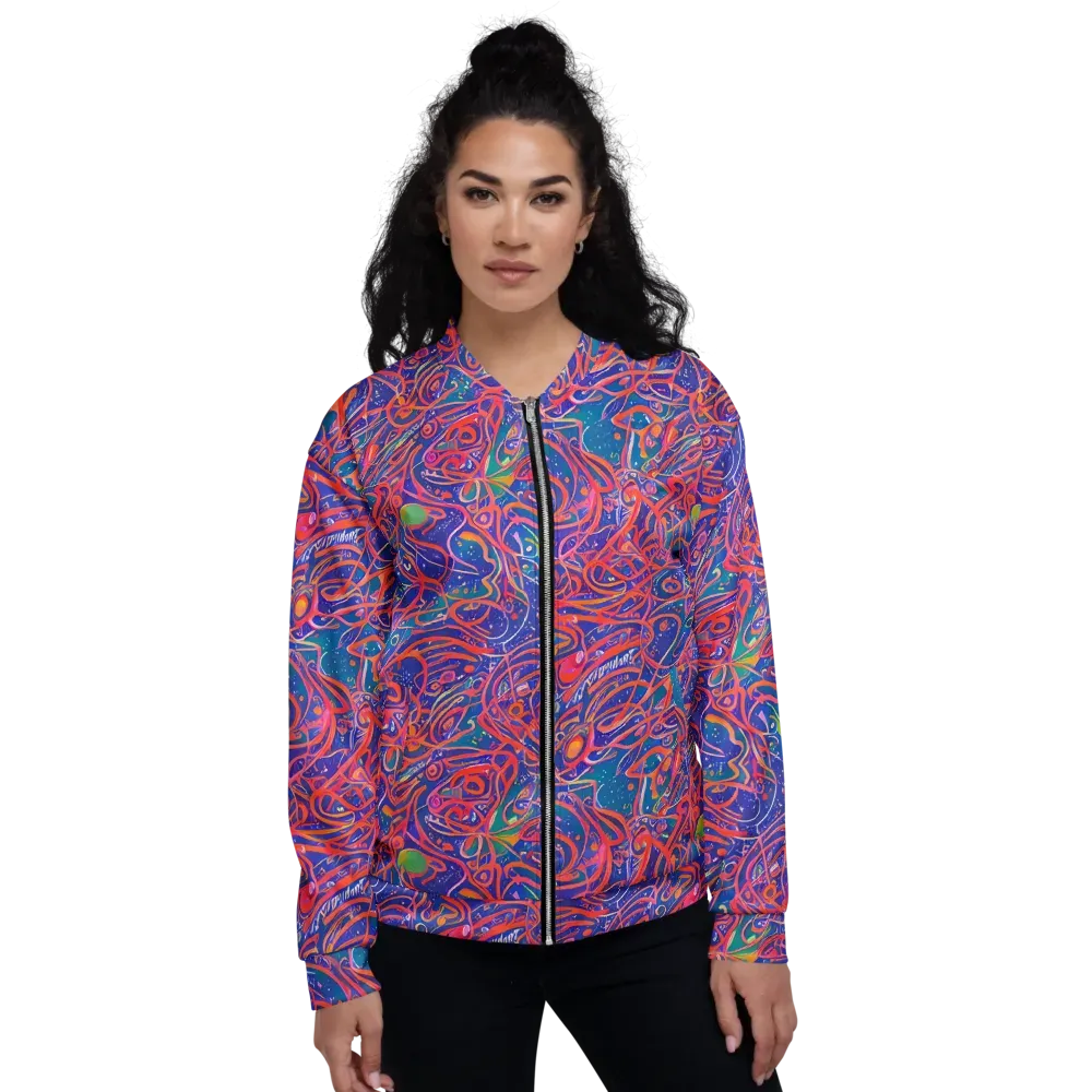 Chromatic Rapture on Bomber Jacket — Front