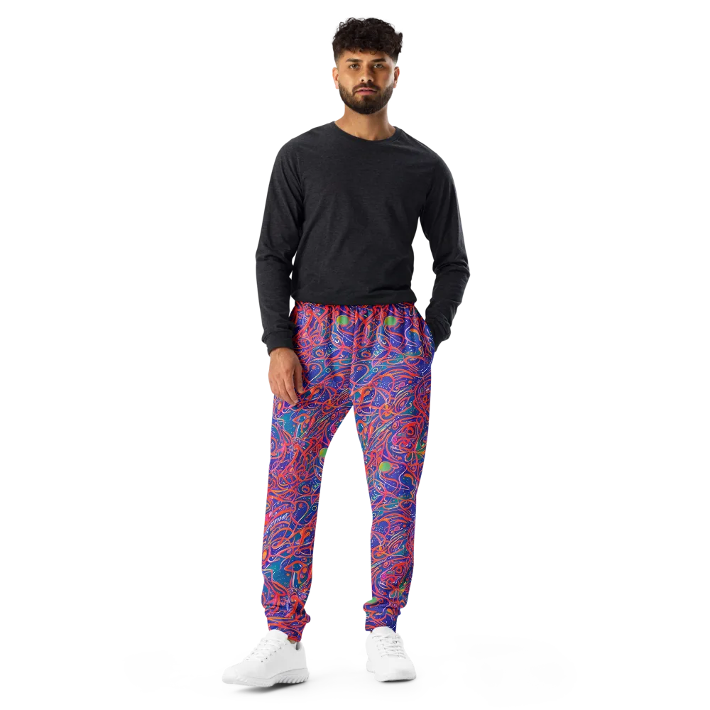Chromatic Rapture on Men's Joggers — Front