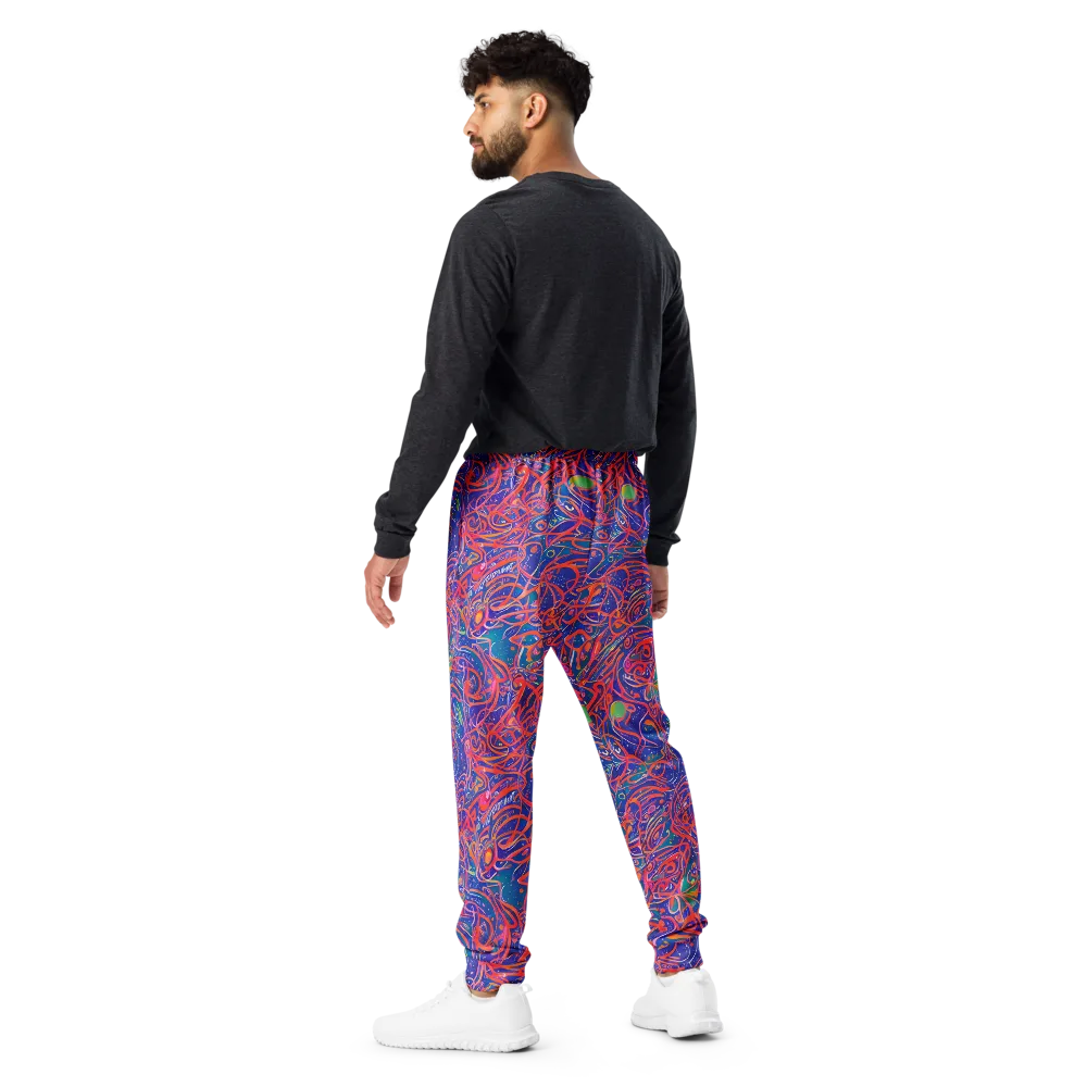 Chromatic Rapture on Men's Joggers — Back