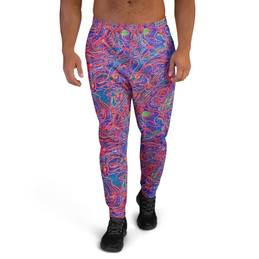 Chromatic Rapture on a Men's Joggers