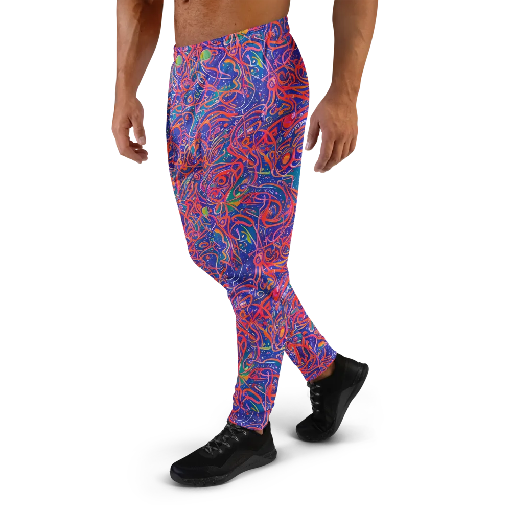 Chromatic Rapture on Men's Joggers — Left