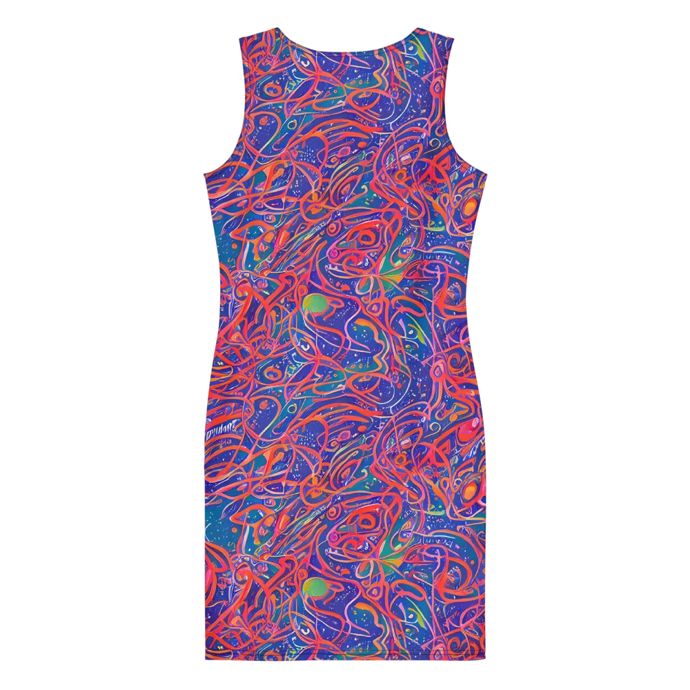 Chromatic Rapture on Bodycon Dress — Back
