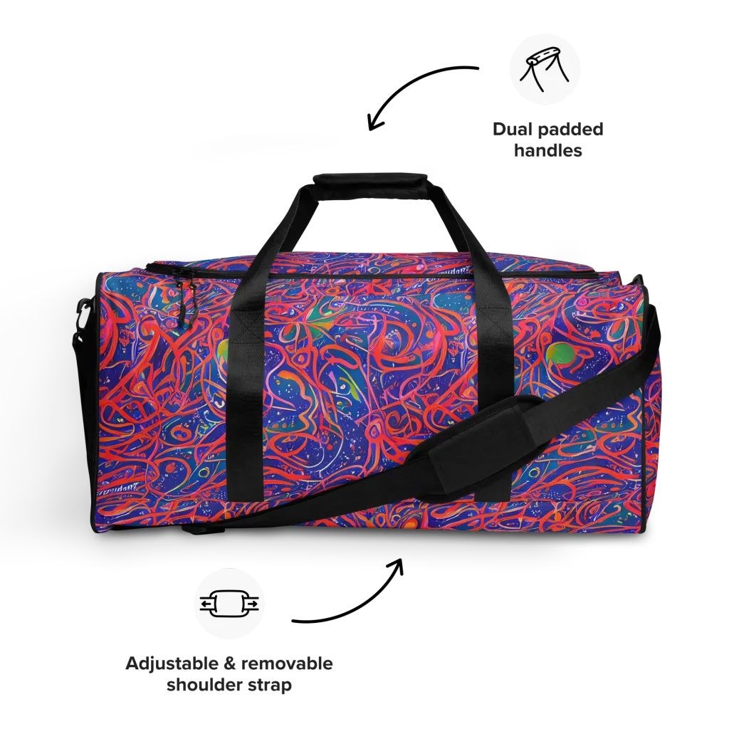 Chromatic Rapture on Duffle Bag — Front