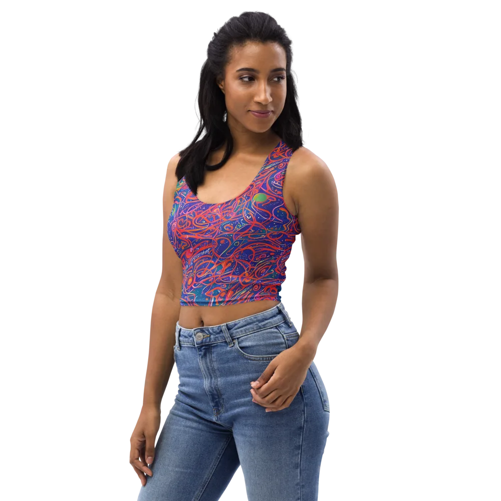 Chromatic Rapture on Crop Top — Left Front