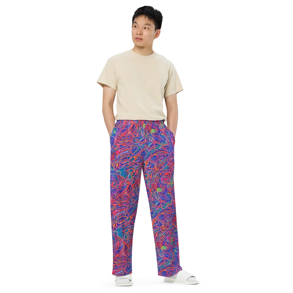 Chromatic Rapture on Wide-Leg Pants — Front