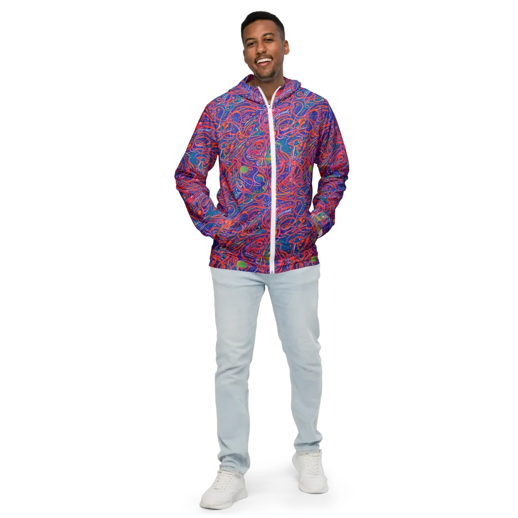 Chromatic Rapture on Men's Windbreaker — Front