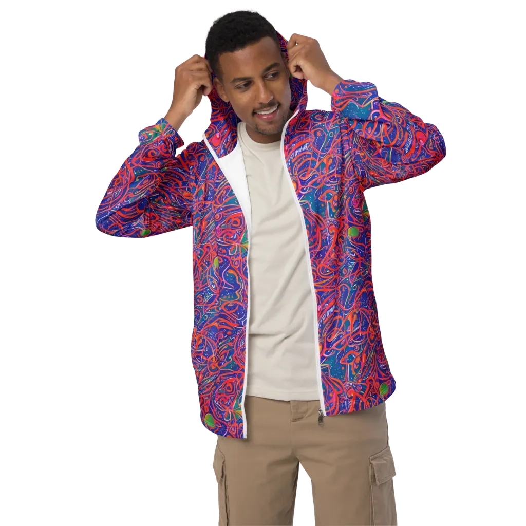 Chromatic Rapture on Men's Windbreaker — Front