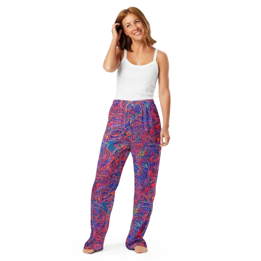 Chromatic Rapture on a Women's Pajama Pants