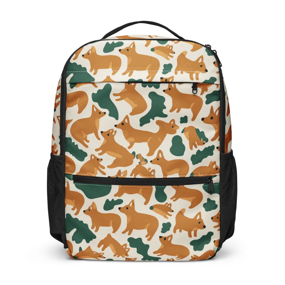 Foxglove Frolic on Utility Backpack — Front