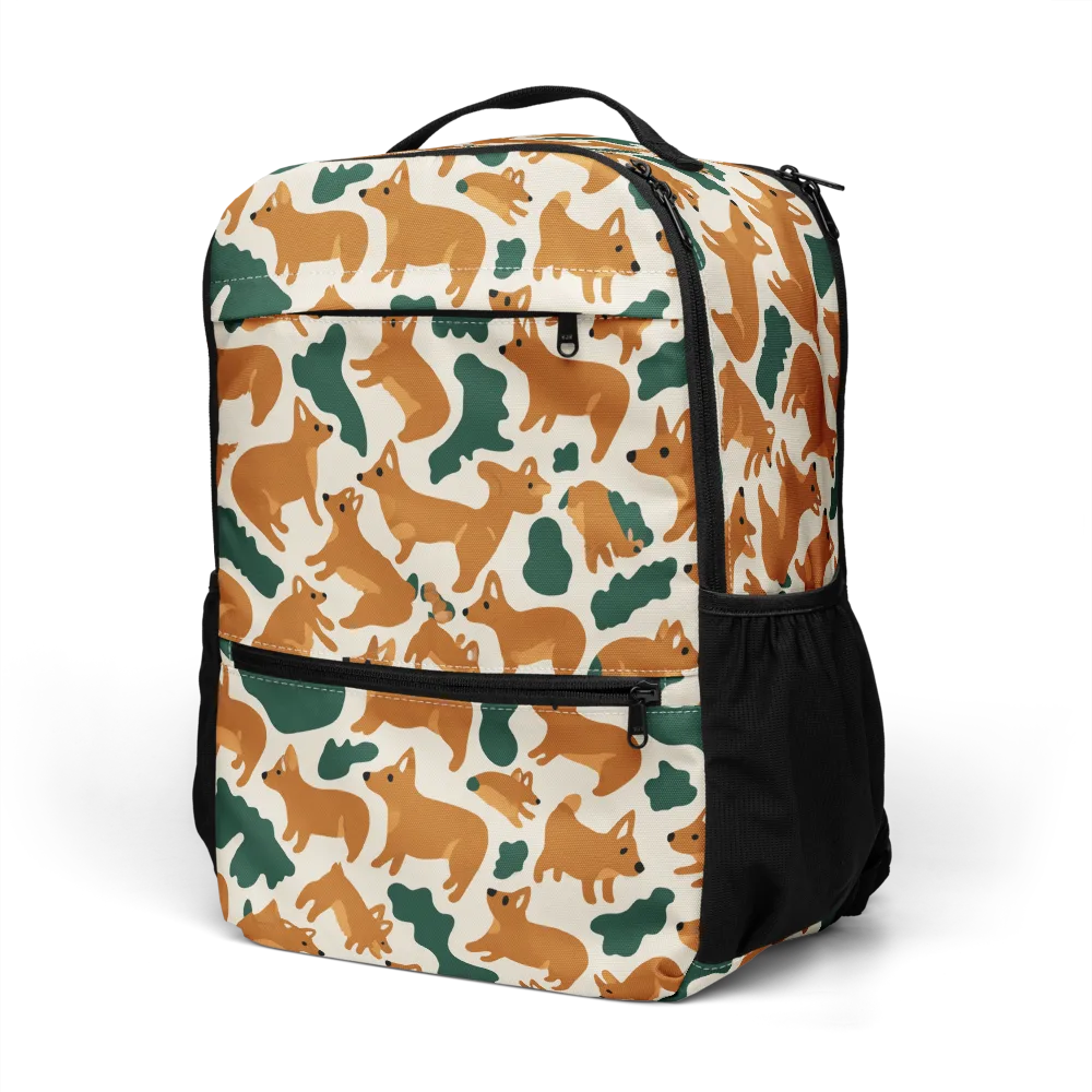 Foxglove Frolic on Utility Backpack — Left Front