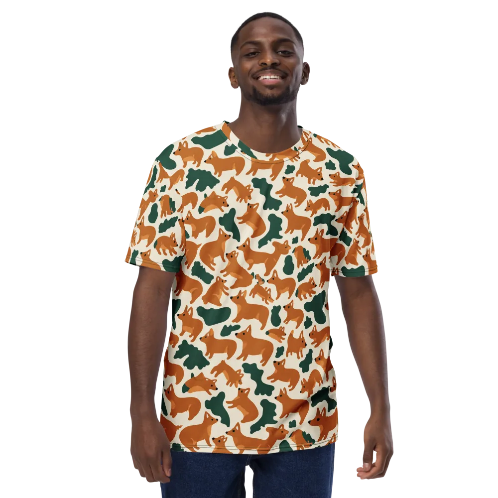 Foxglove Frolic on Men's Crew Neck T-Shirt — Front