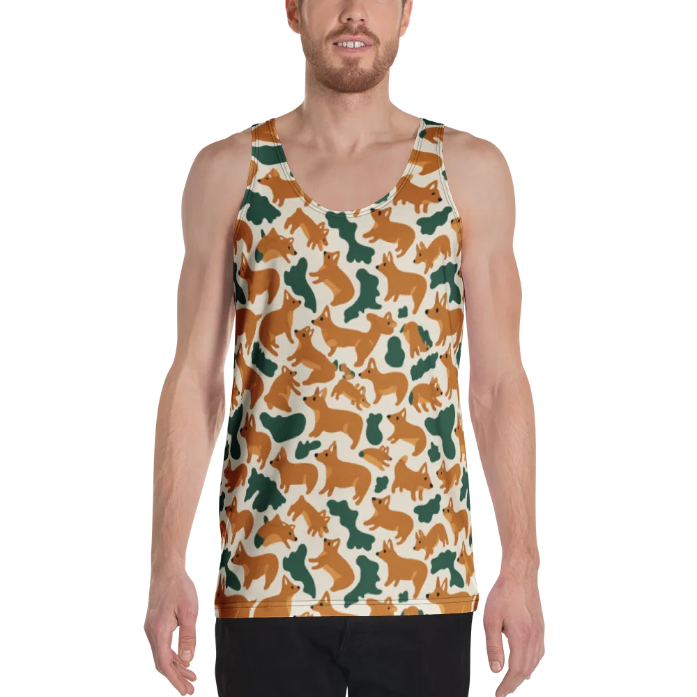 Foxglove Frolic on Men's Tank Top — Front