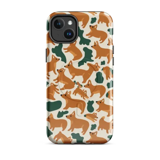 Foxglove Frolic on a MagSafe Tough Case for iPhone®