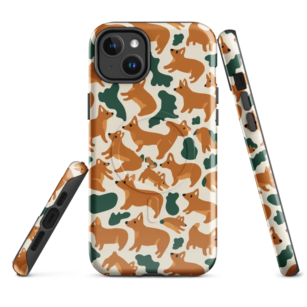 Foxglove Frolic on MagSafe Tough Case for iPhone® — Front