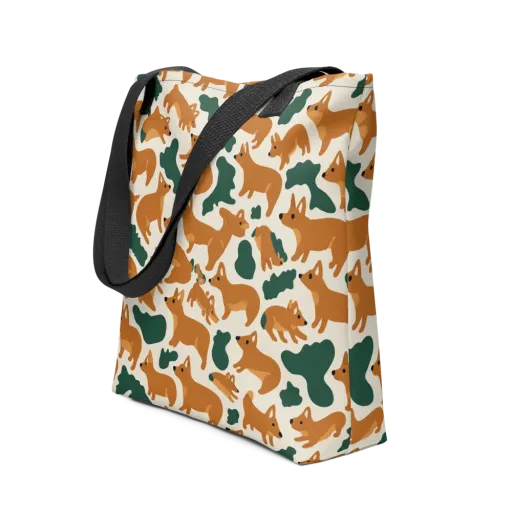 Foxglove Frolic on a Tote Bag