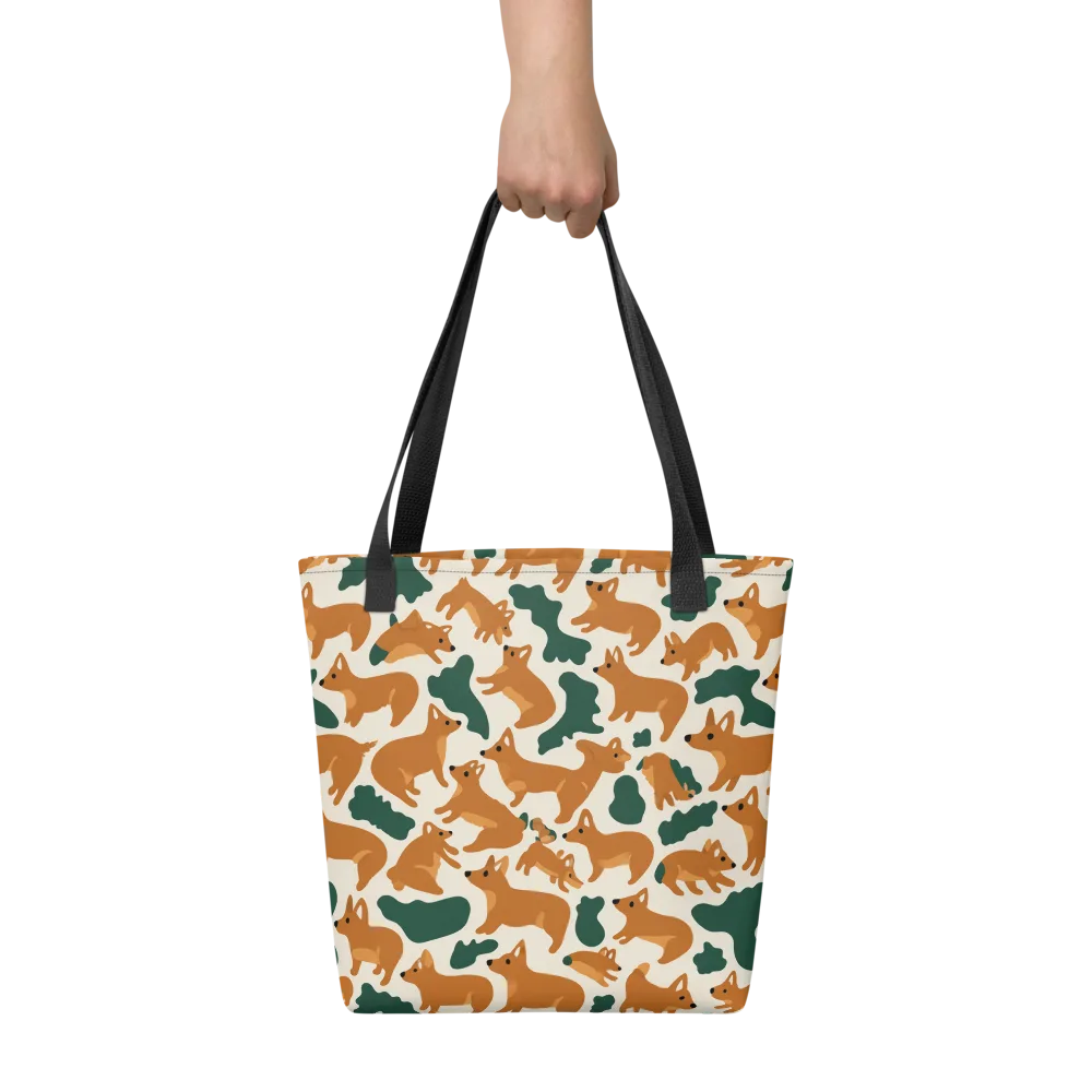 Foxglove Frolic on Tote Bag — Front