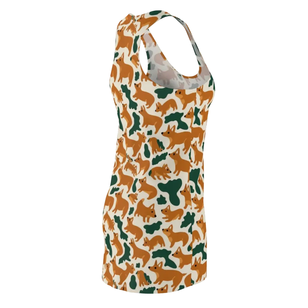 Foxglove Frolic on Racerback Dress — Back Side