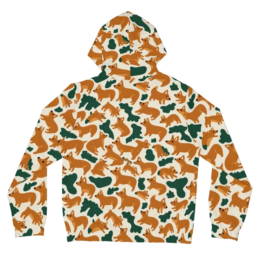 Foxglove Frolic on Women's Full-Zip Hoodie — Back