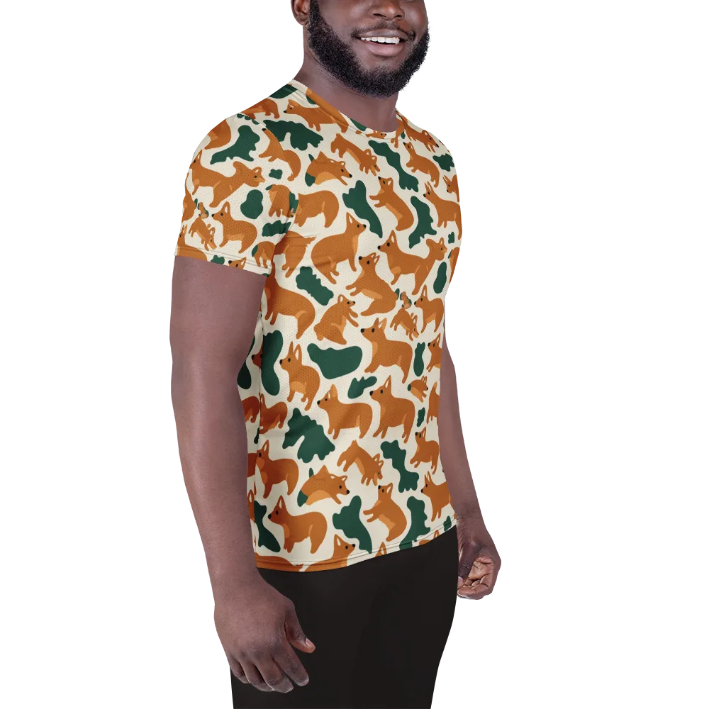 Foxglove Frolic on Men's Athletic T-Shirt — Right