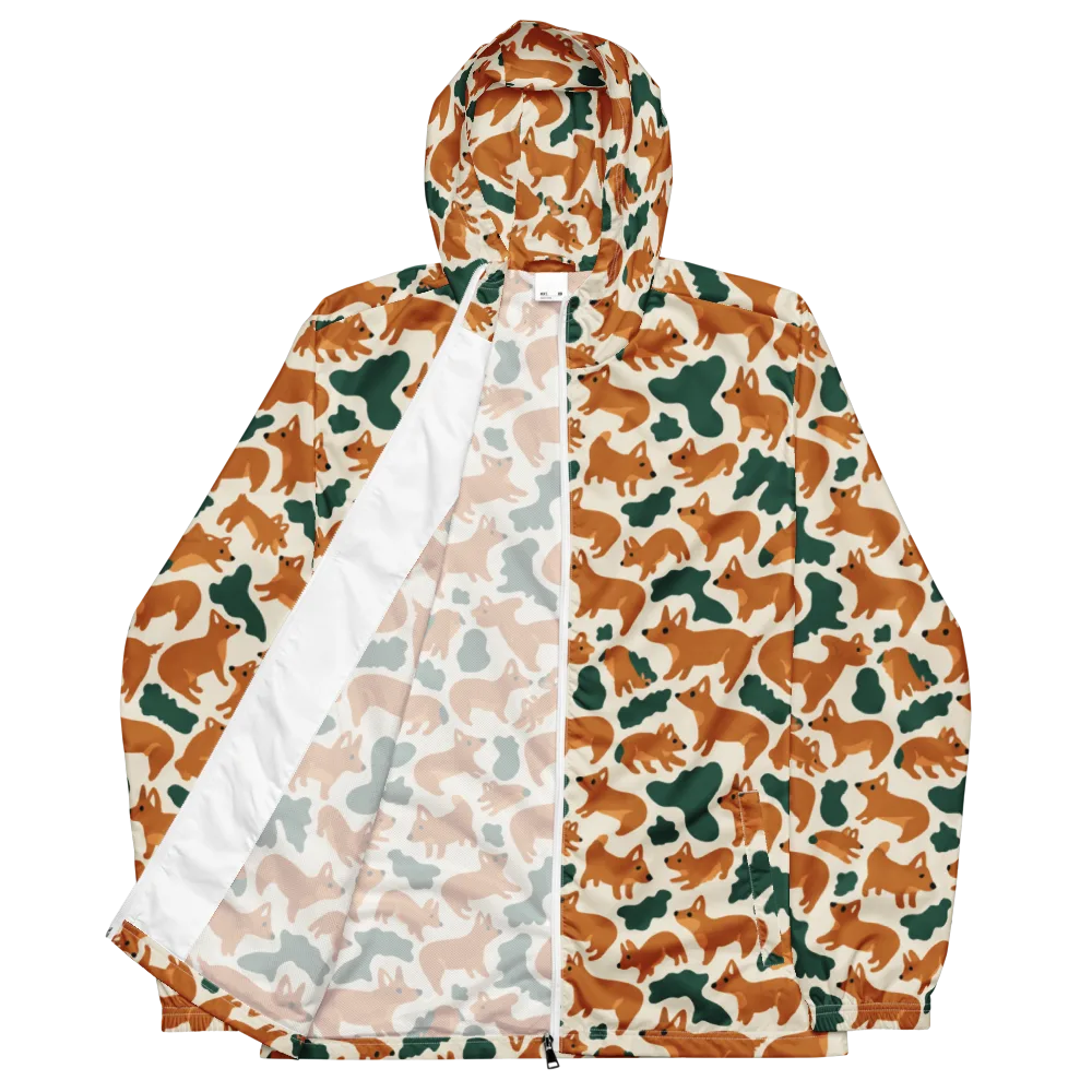 Foxglove Frolic on Men's Windbreaker — Front