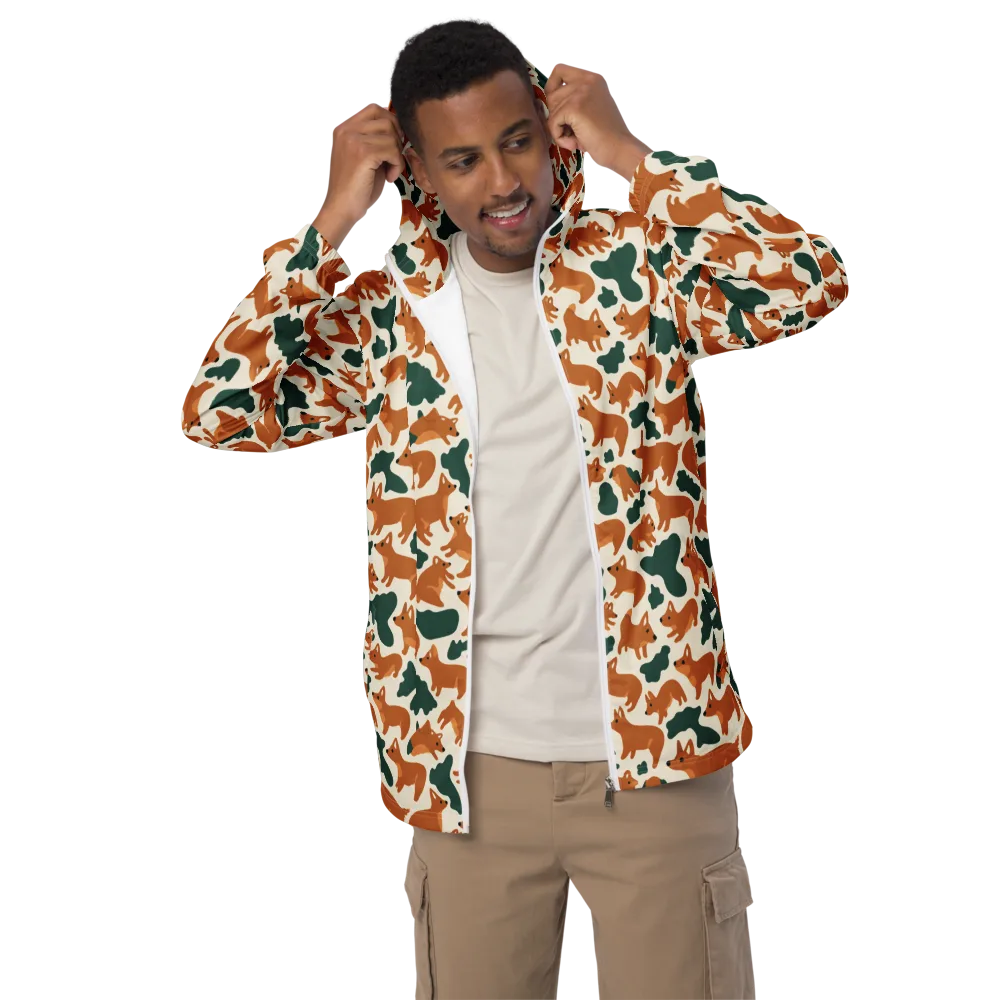 Foxglove Frolic on Men's Windbreaker — Front
