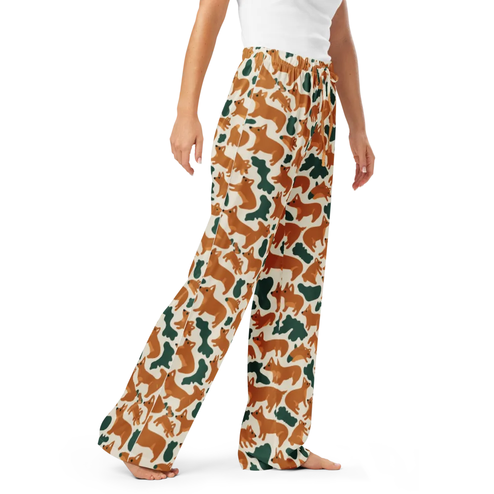Foxglove Frolic on Women's Pajama Pants — Right Front