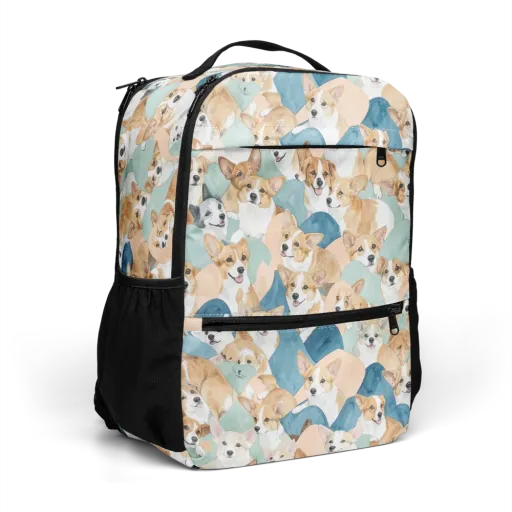Corgi Cove on a Utility Backpack