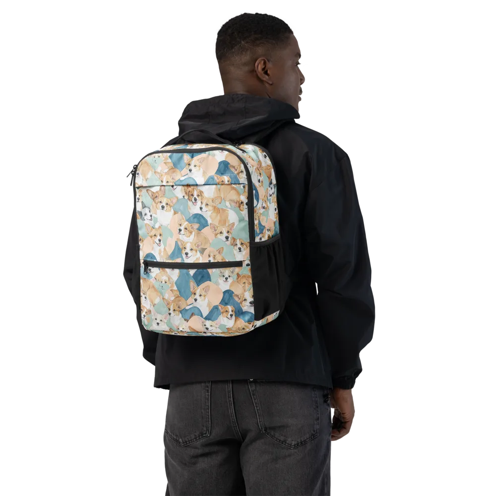 Corgi Cove on Utility Backpack — Back
