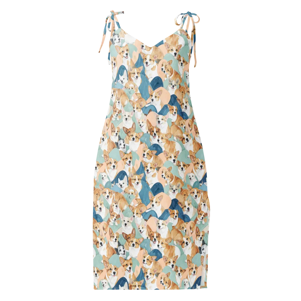 Corgi Cove on Slip Dress — Front