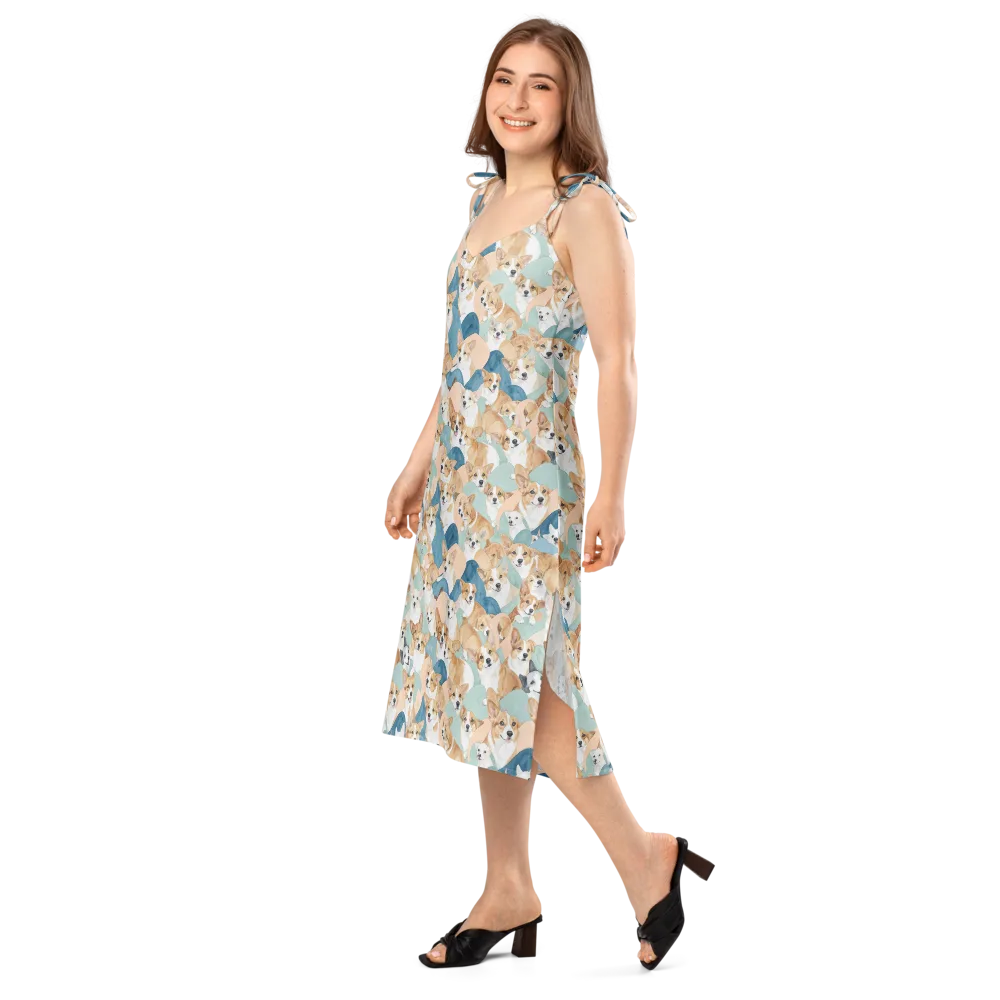 Corgi Cove on Slip Dress — Left Front