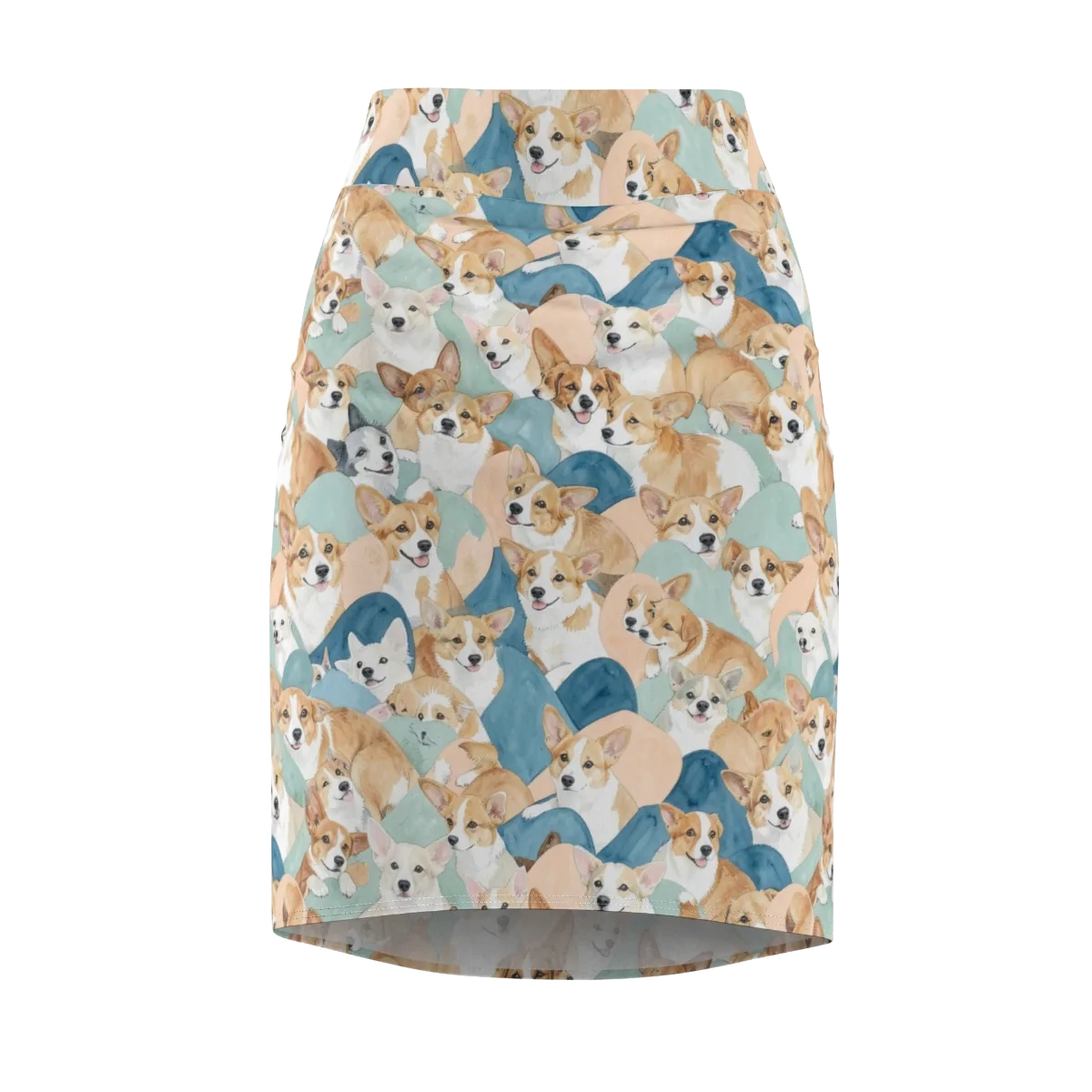 Corgi Cove on Pencil Skirt — Front