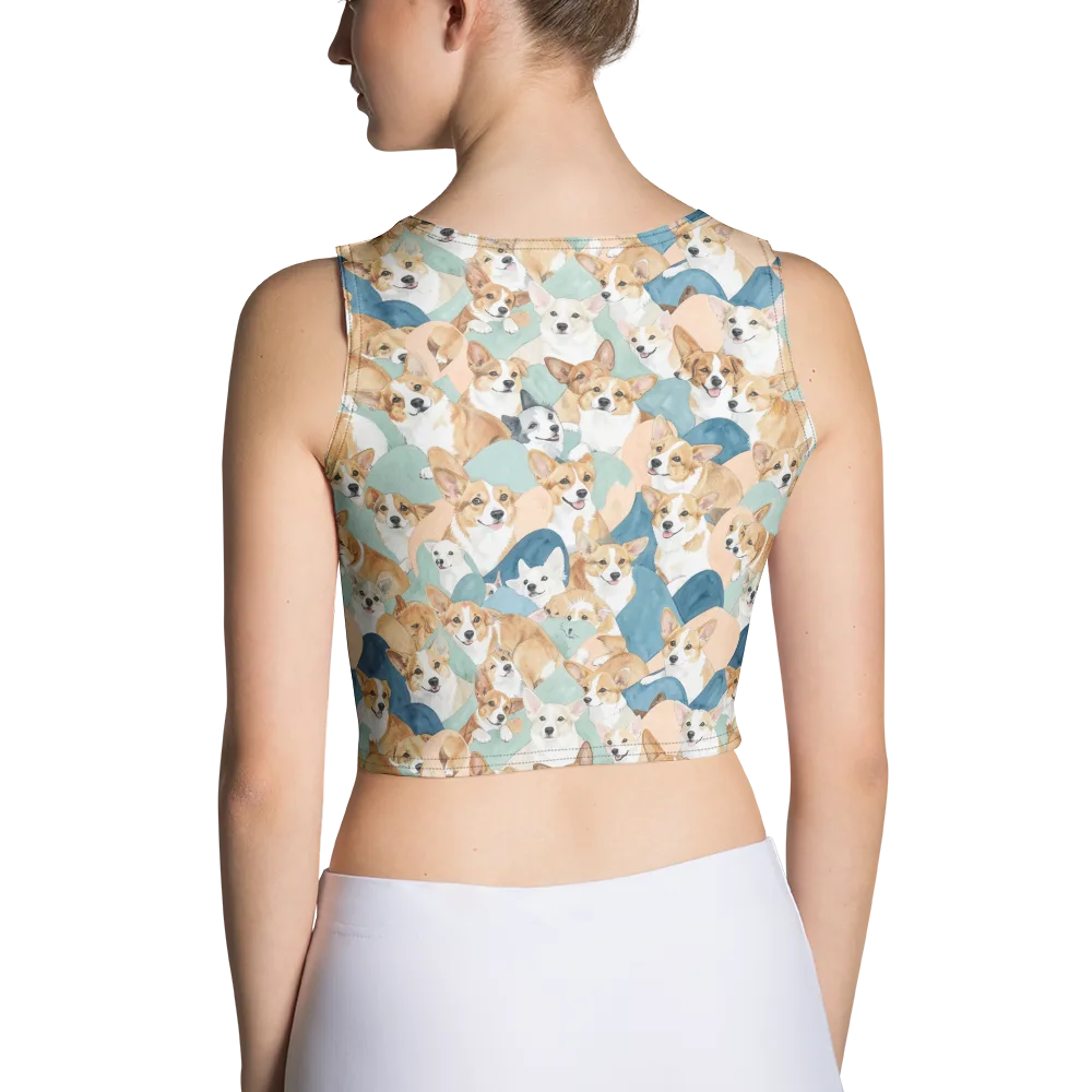 Corgi Cove on Crop Top — Back