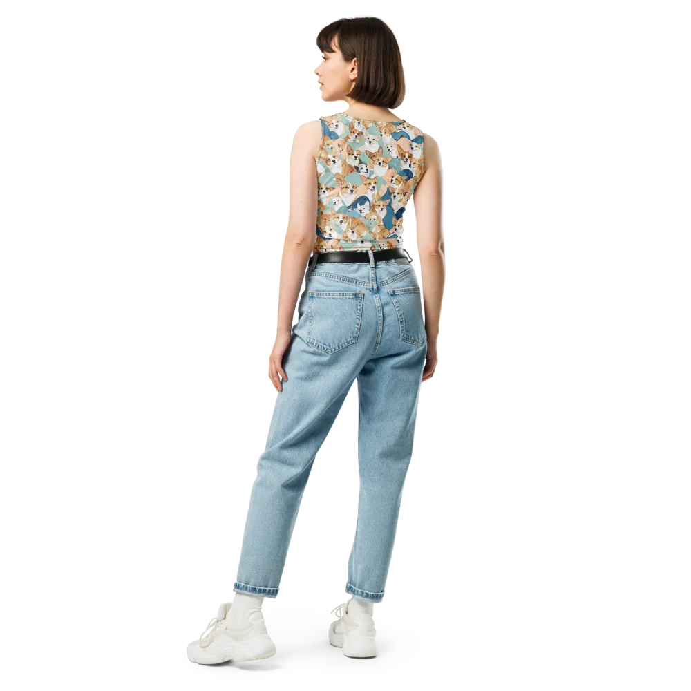 Corgi Cove on Crop Top — Back