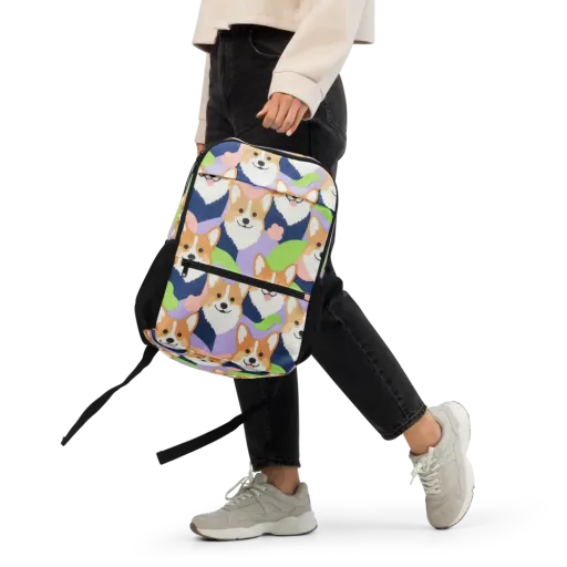 Corgi Colorwave on a Utility Backpack