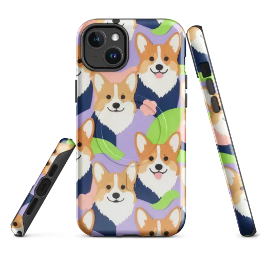 Corgi Colorwave on a MagSafe Tough Case for iPhone®