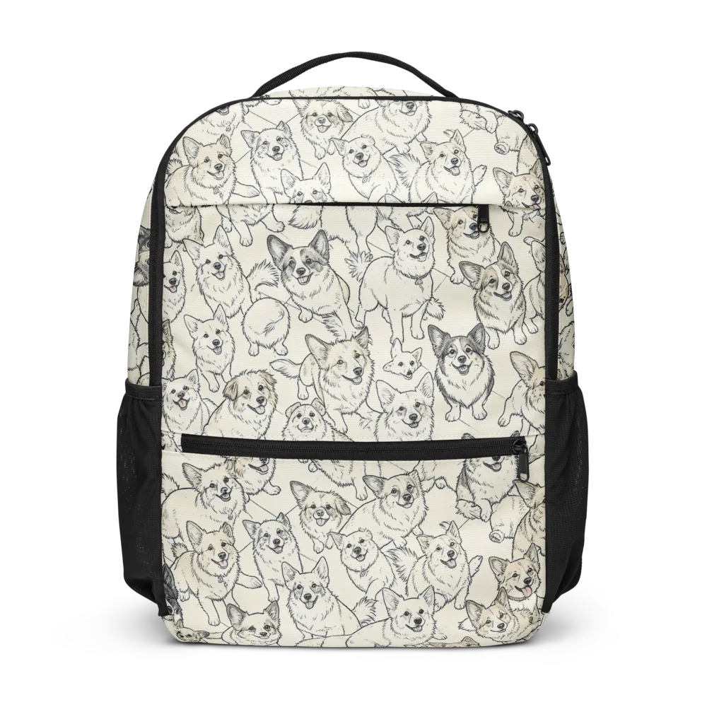 Corgi Chorus on Utility Backpack — Front