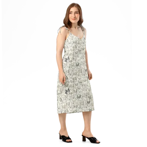 Corgi Chorus on a Slip Dress