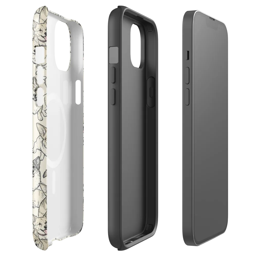 Corgi Chorus on MagSafe Tough Case for iPhone® — Front