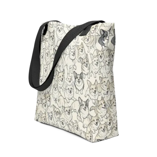 Corgi Chorus on a Tote Bag
