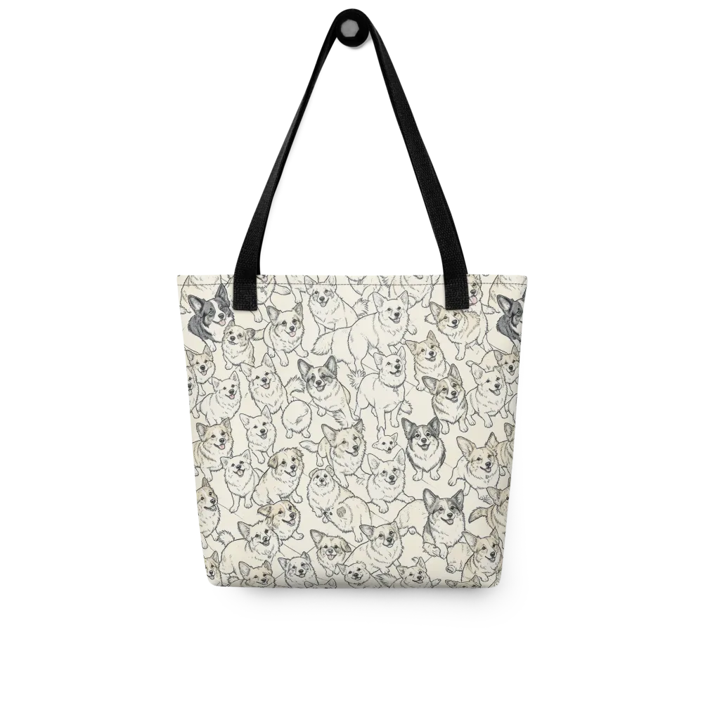 Corgi Chorus on Tote Bag — Front