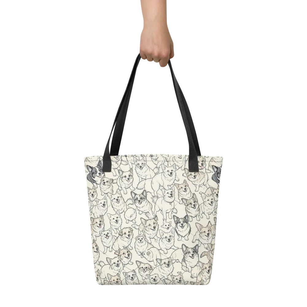 Corgi Chorus on Tote Bag — Front