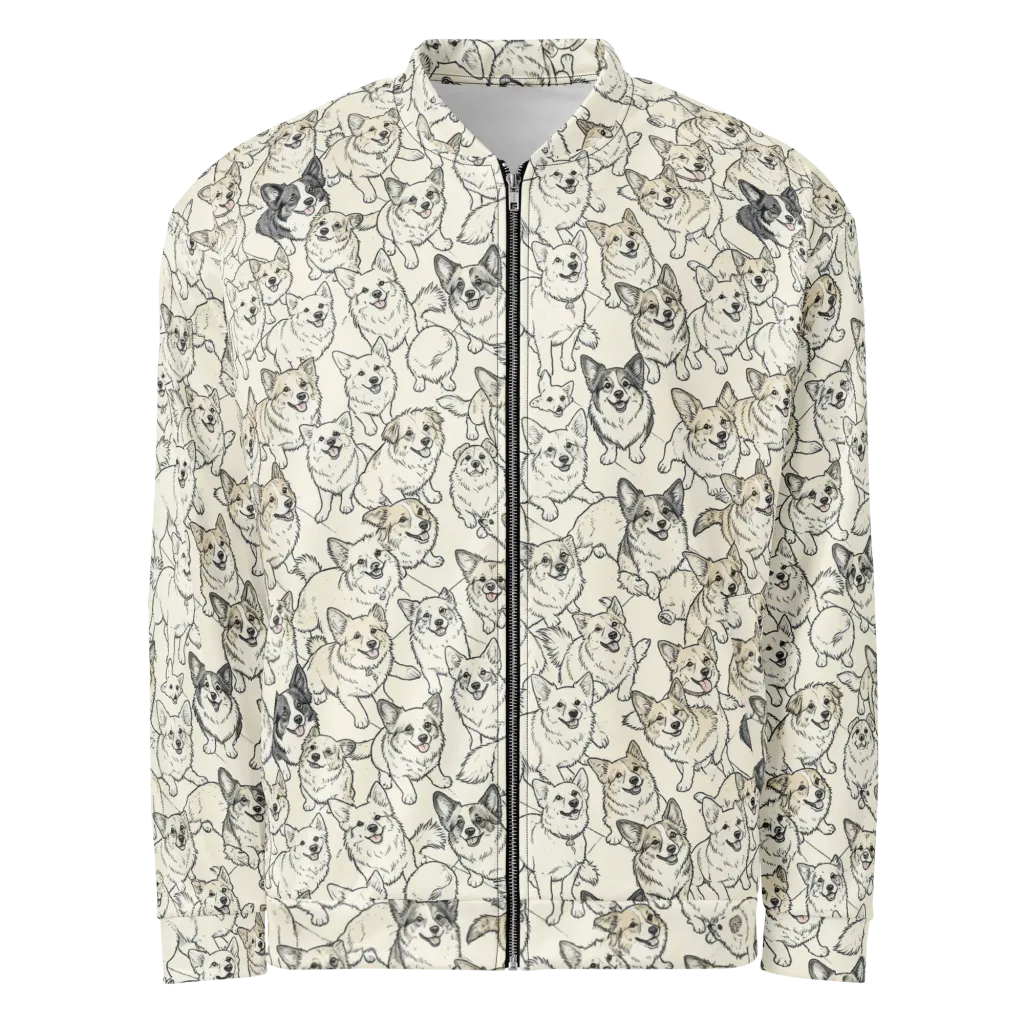 Corgi Chorus on Bomber Jacket — Front